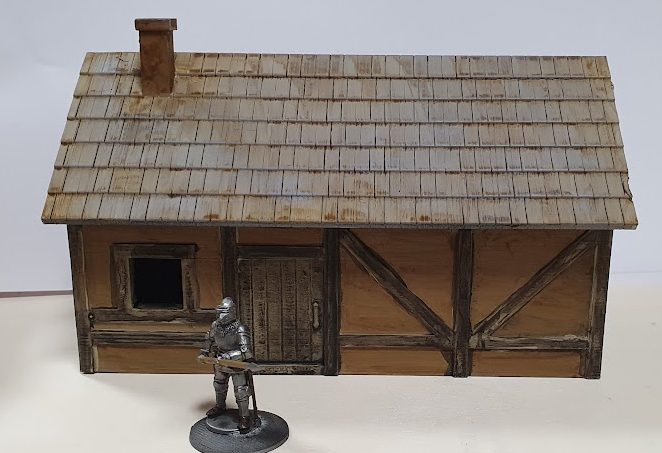Medieval Peasant Wattle and Daub House.