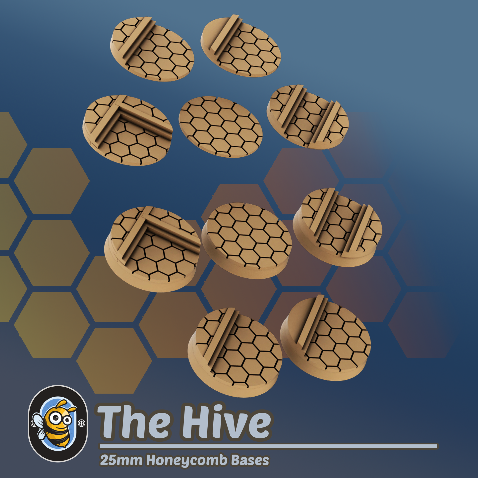 25mm Honeycomb Bases & Toppers