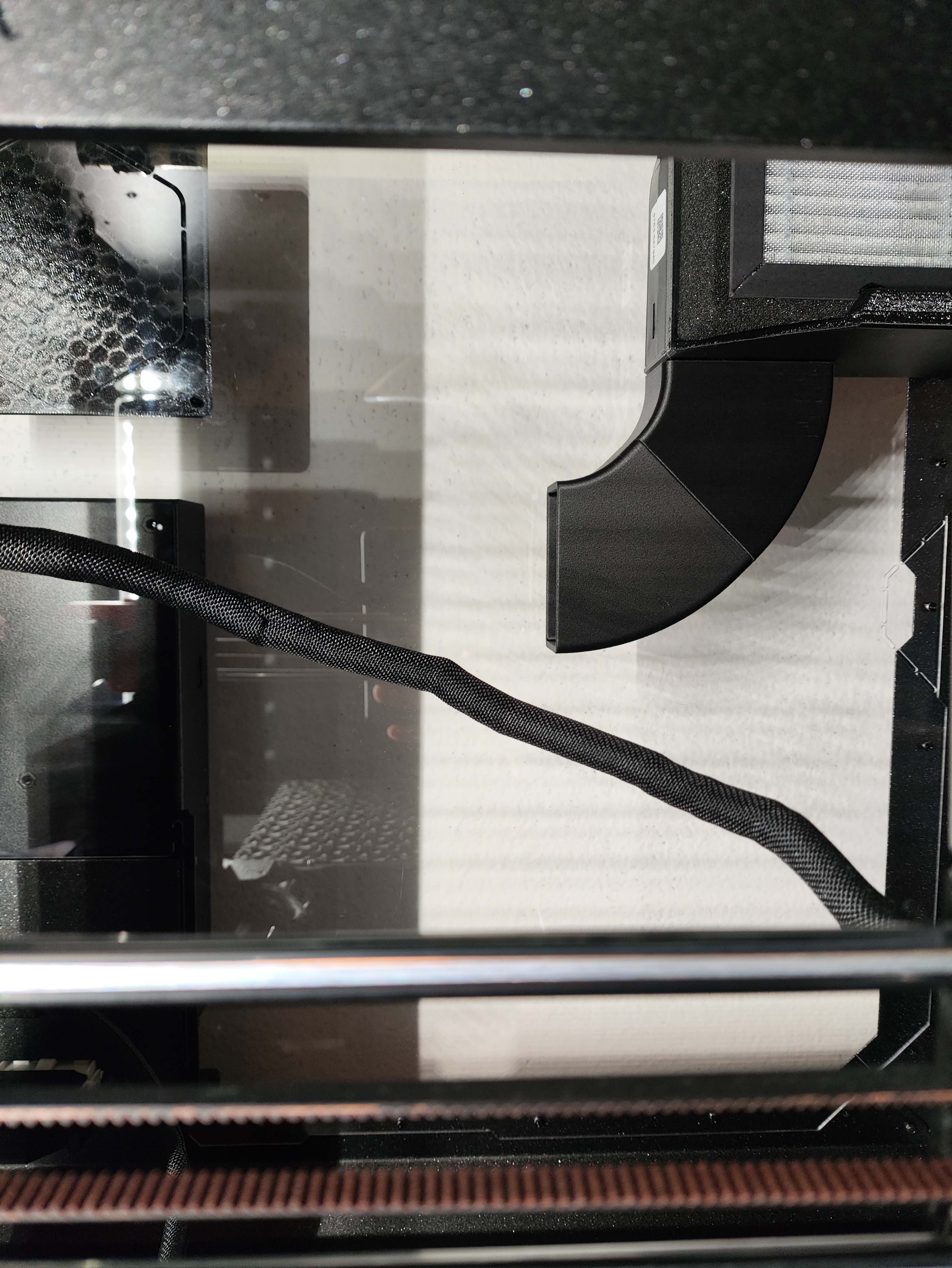 Prusa enclosure filtration system air guide