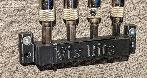Vix Bit - Self Centering Bit - 4 Piece Set Holder Mount