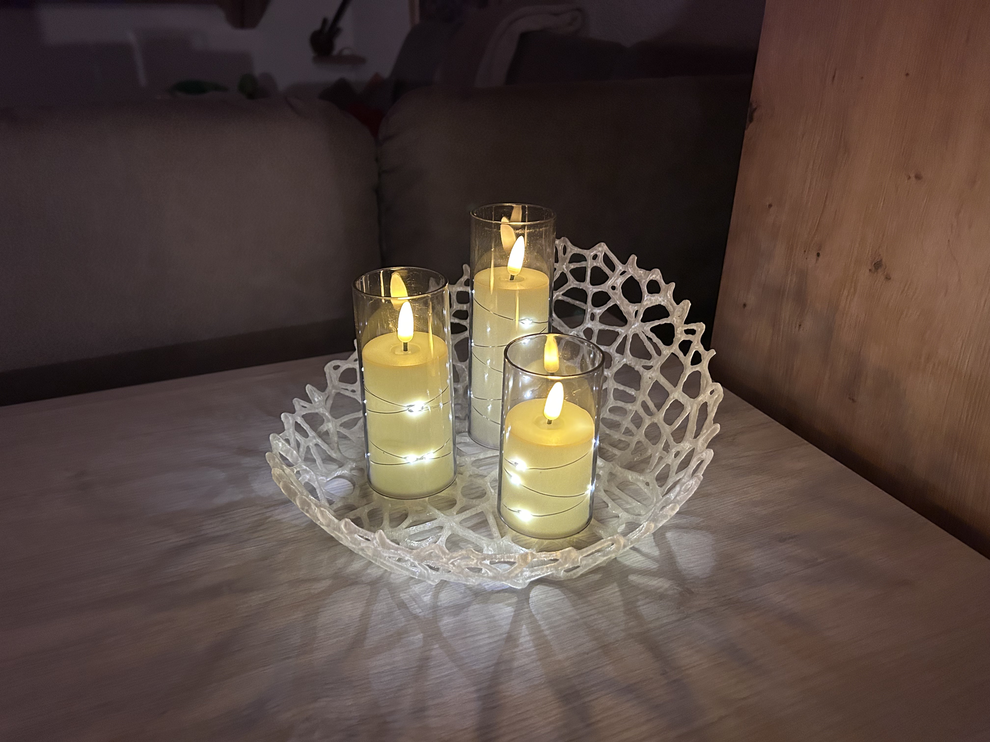 Portacandele - candle holder voronoi