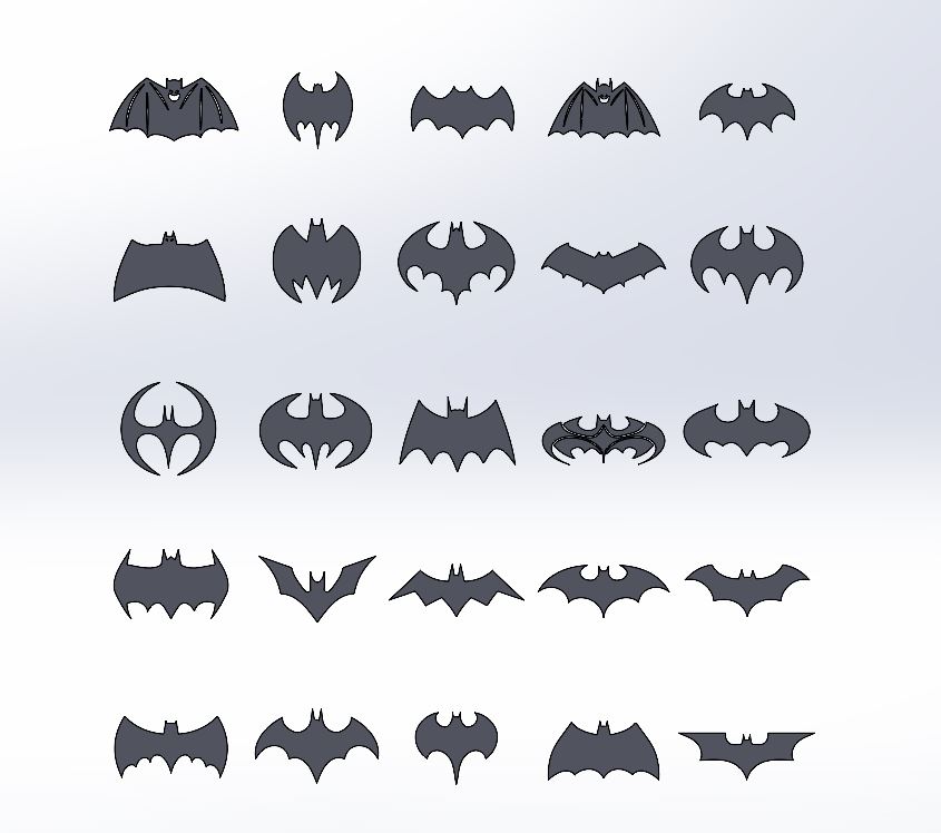 batman logo from 1940 to 2008