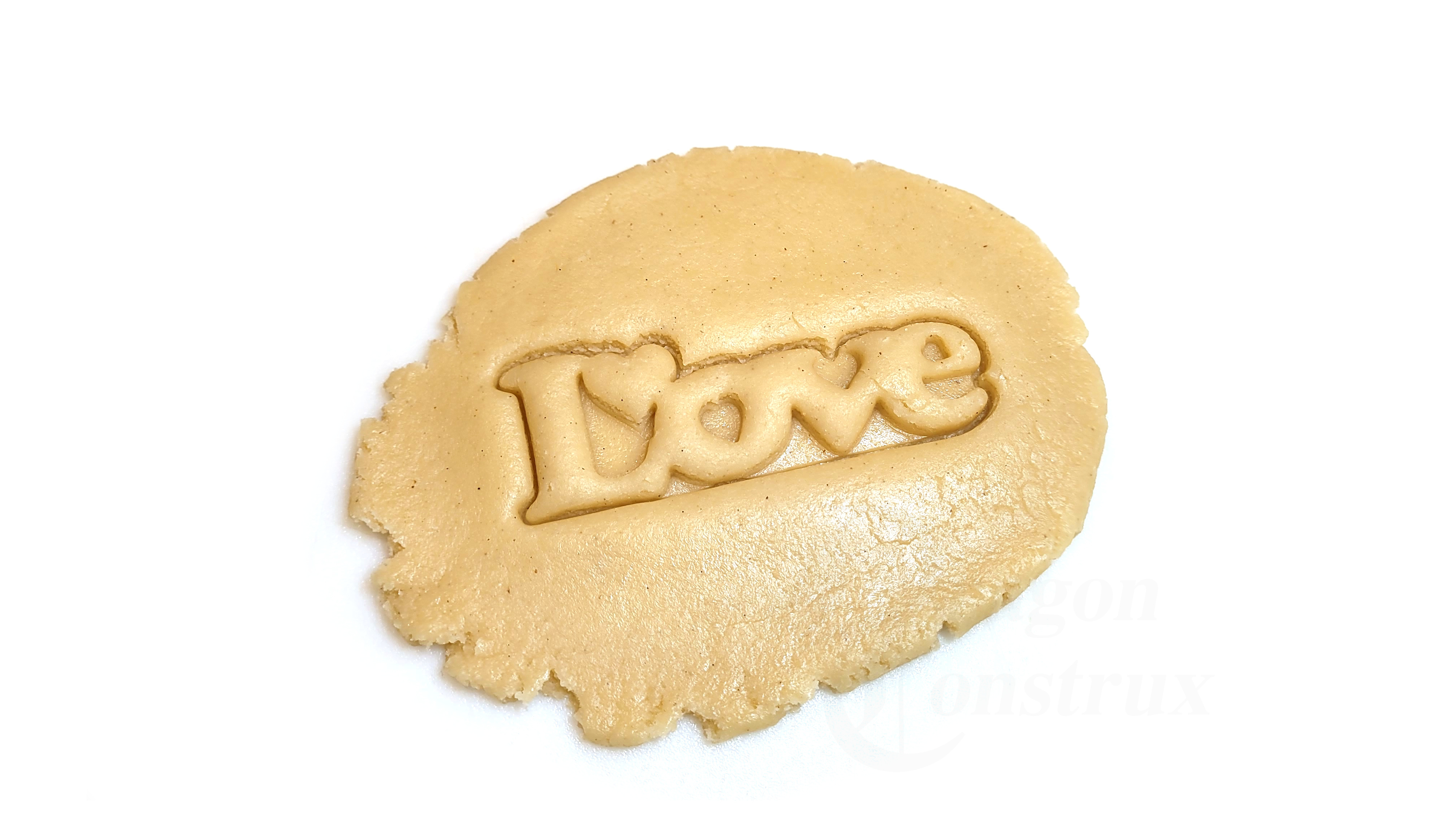 Love with Hearts Mold Cutter, Cookies Clay Fondant Icing cutter