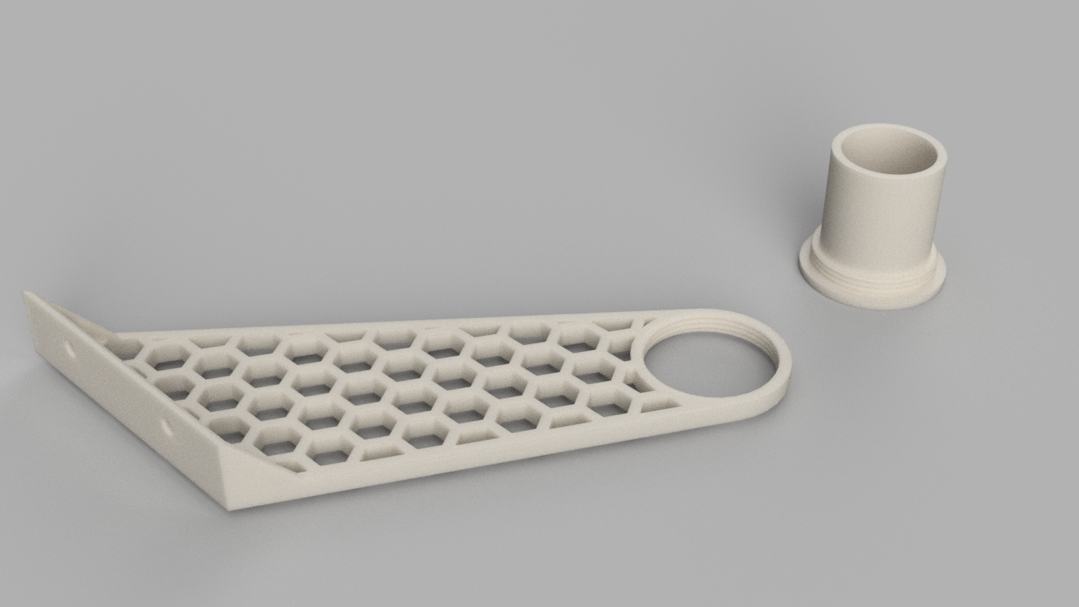 REMIX- Hexagonal paper towel holder (Threaded)