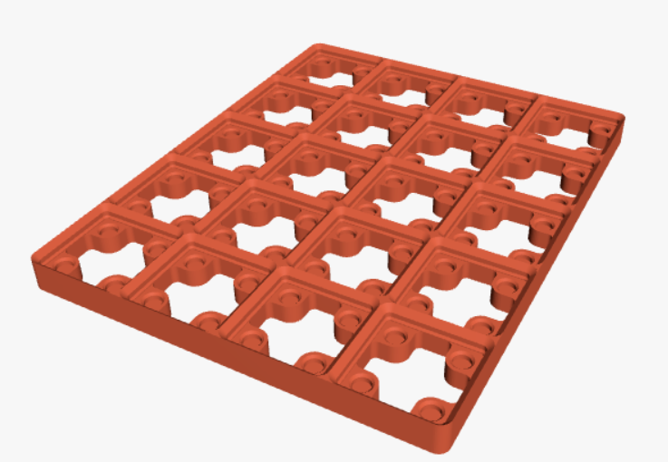 5 by 4 gridfinity rebuilt baseplate