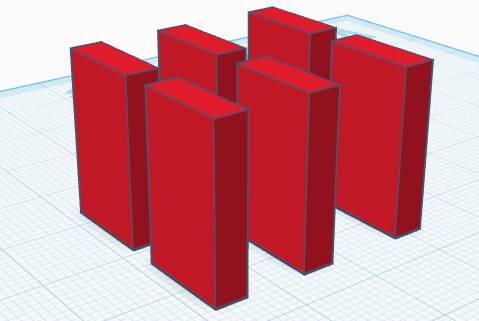6 model dominos (flat faced)