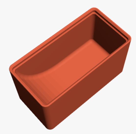 1 by 2 gridfinity bin (rebuilt)