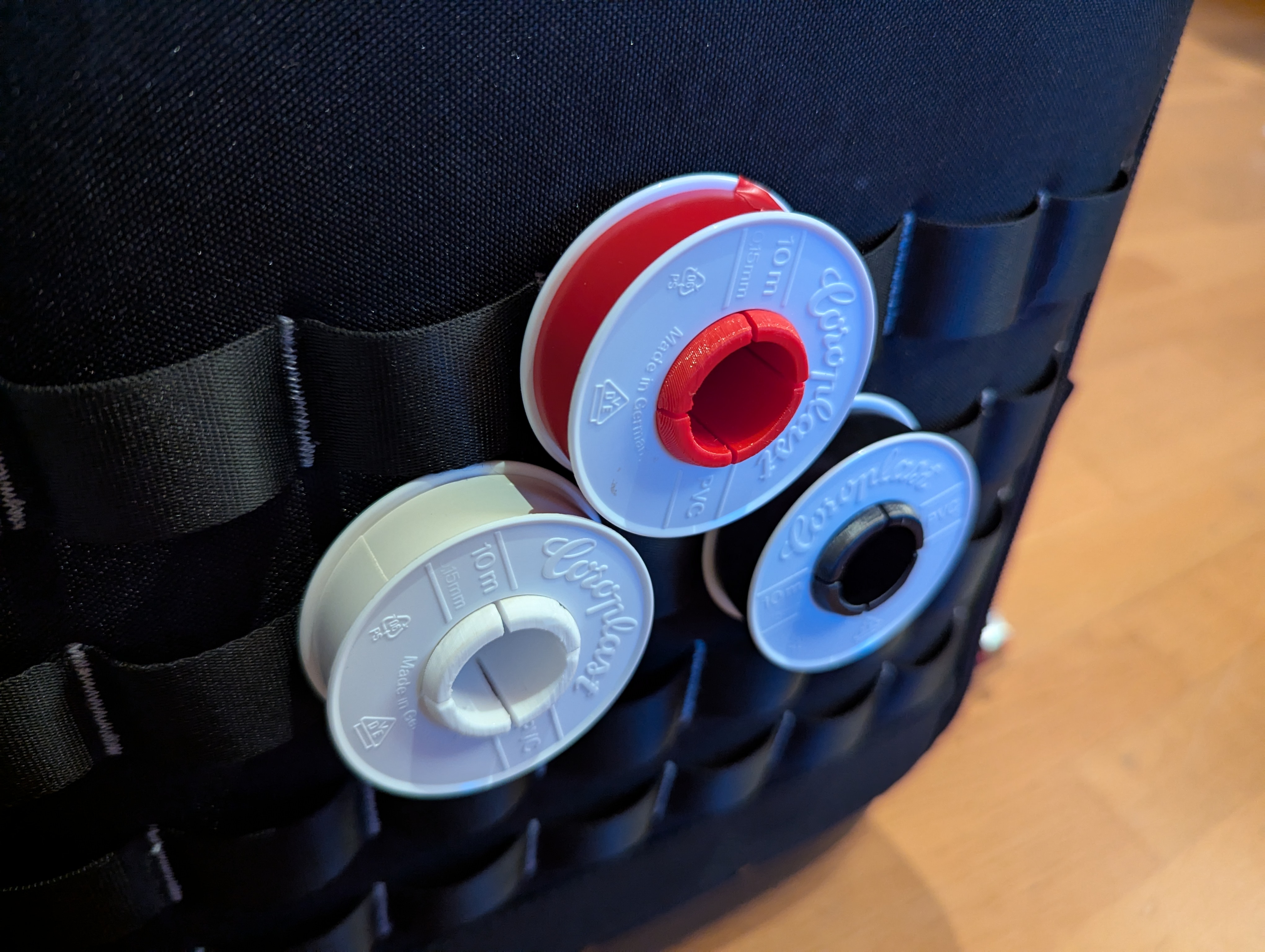 Molle electrical tape holder for Coroplast (+ STP, OBJ)