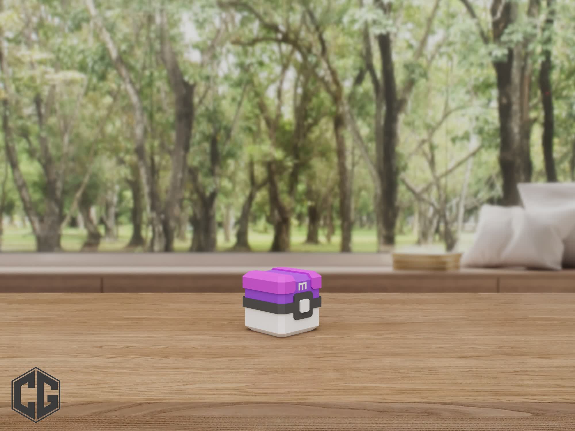Miniatura 4 do modelo 3D MasterBall Pokemon Multipart