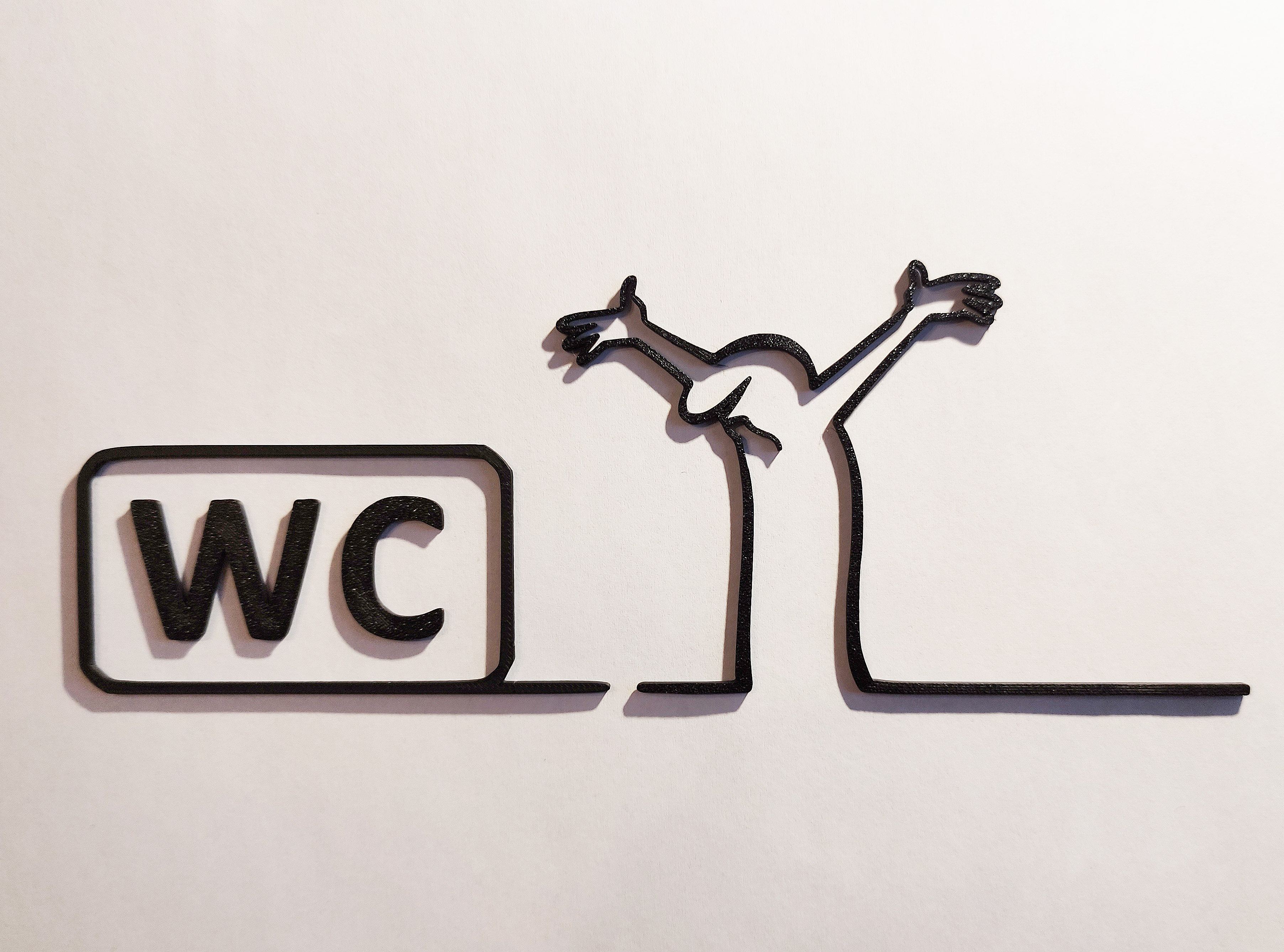 WC door hanger from the iconic cartoon "La Linea" Balum Balum.