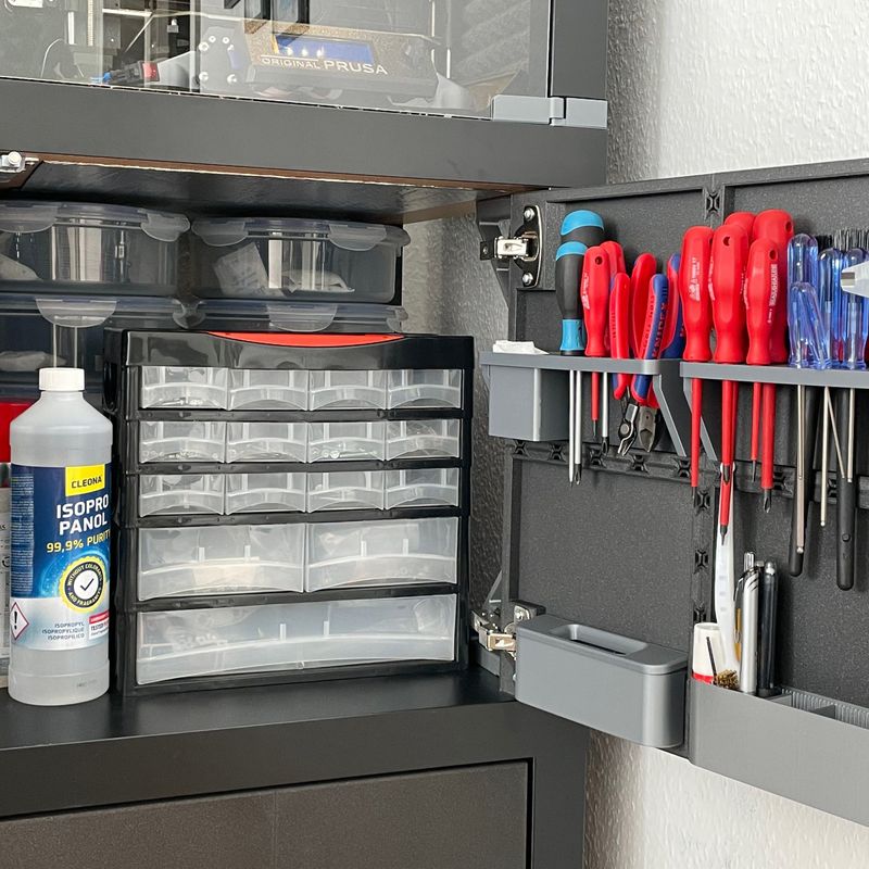 Front door for IKEA LACK enclosure by Yosuke | Download free STL