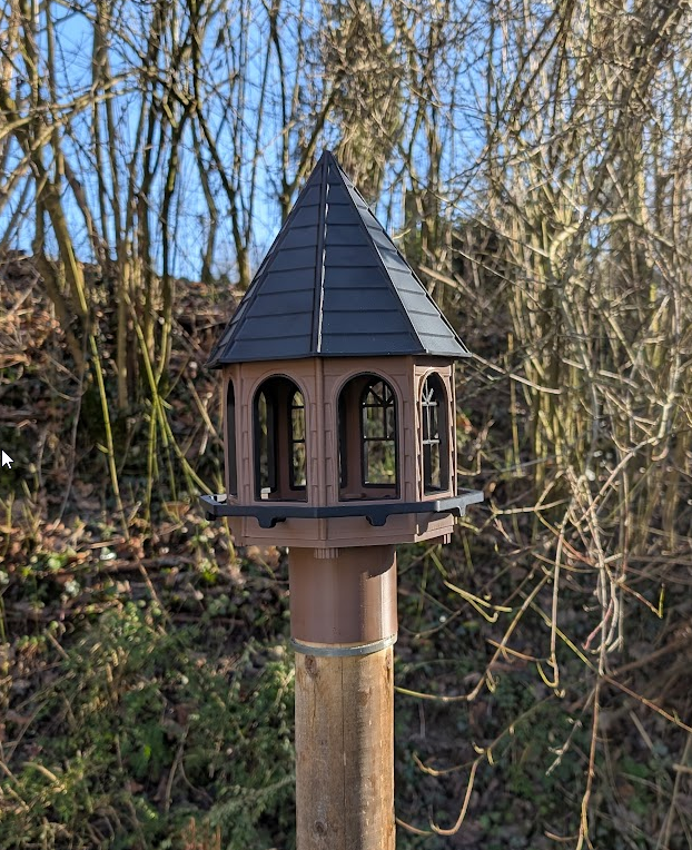 Base adapter for "Classic bird feeder, octagonal house"