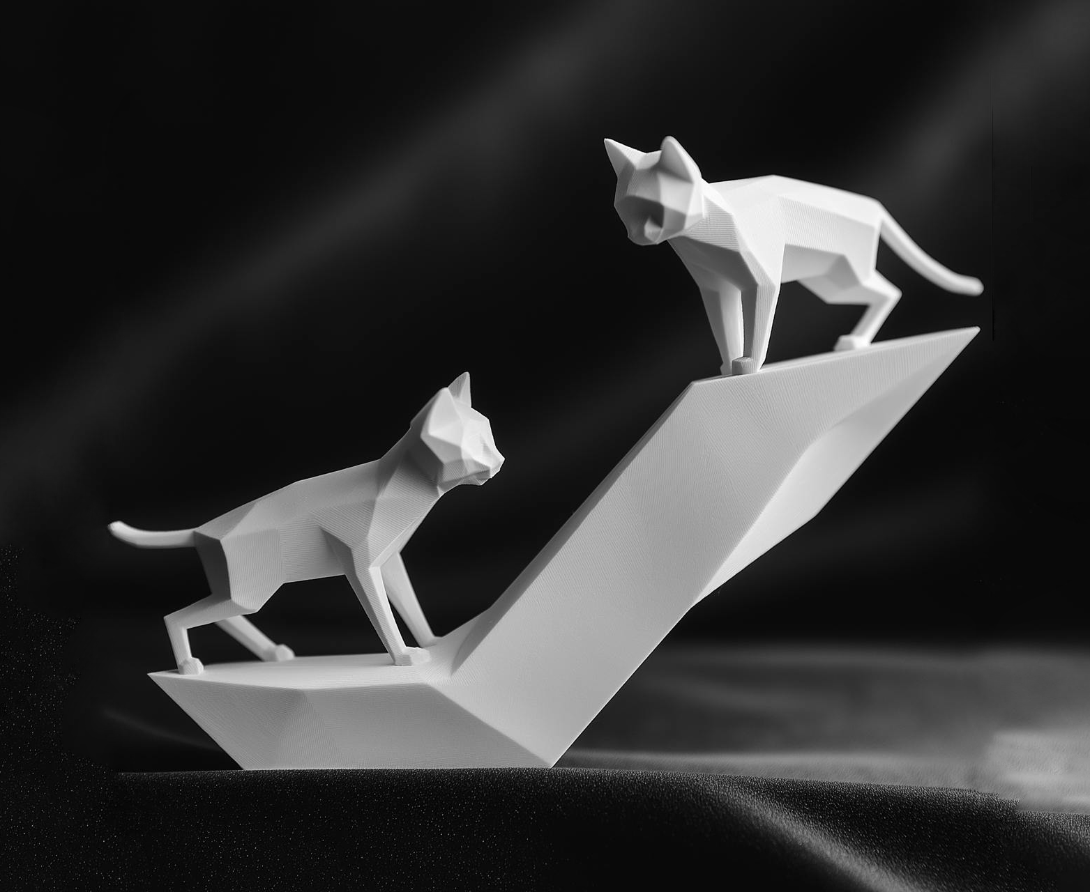 Playing Cats Sculpture