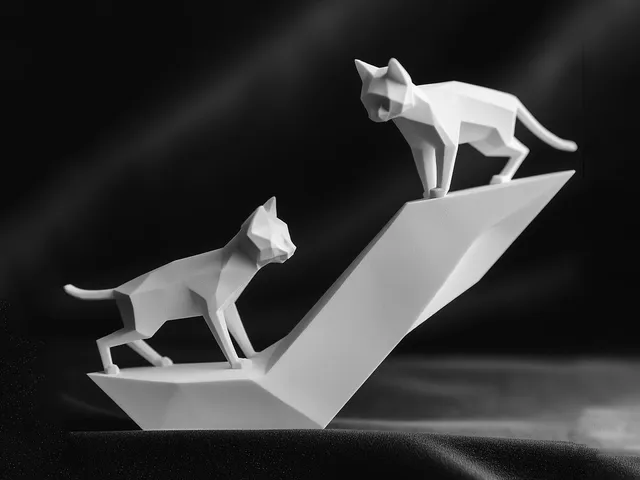 Playing Cats Sculpture