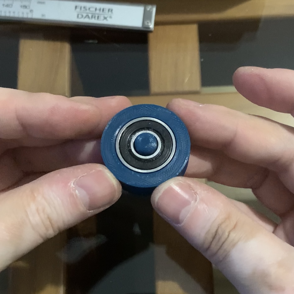 Test model for 608-zz / 608-2rs ball bearing inclusion