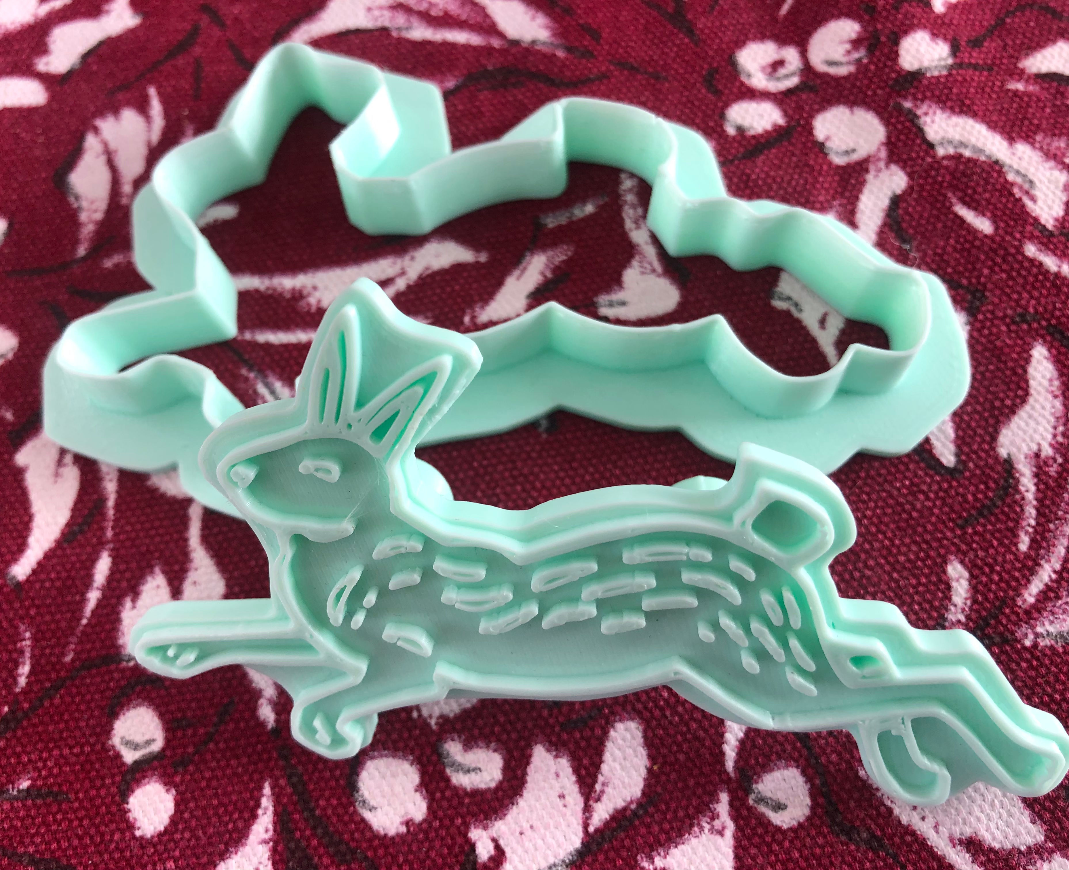 running rabbit cookie cutter