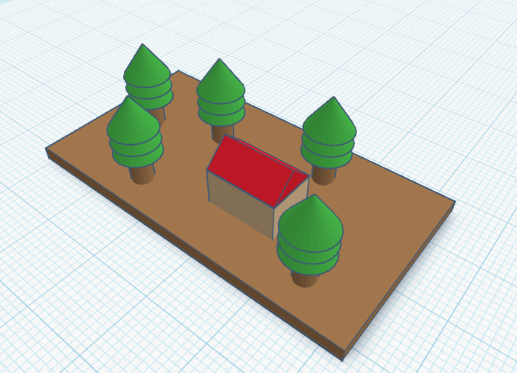 lonely house in woods