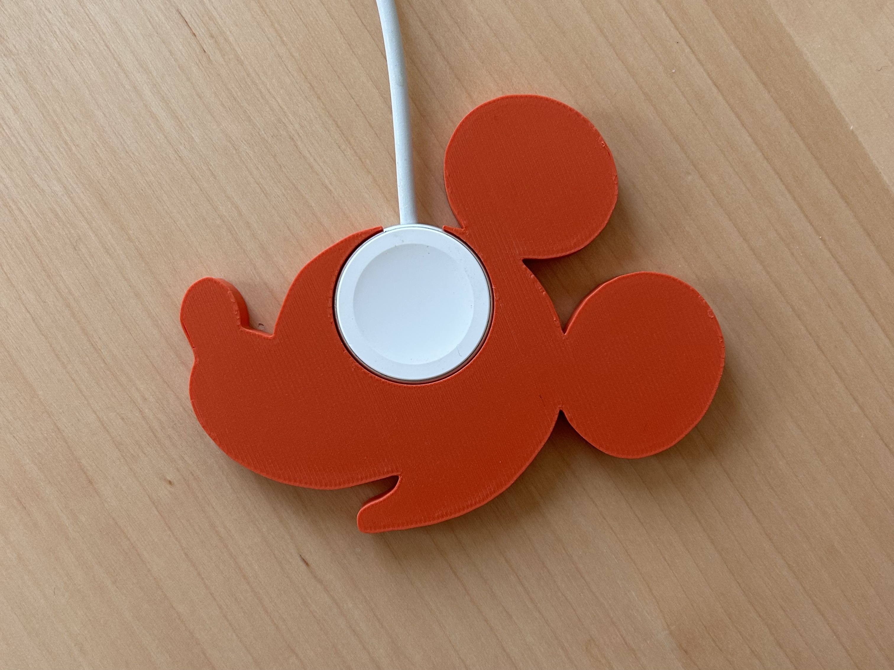 Micky Mouse Apple Watch charger holder