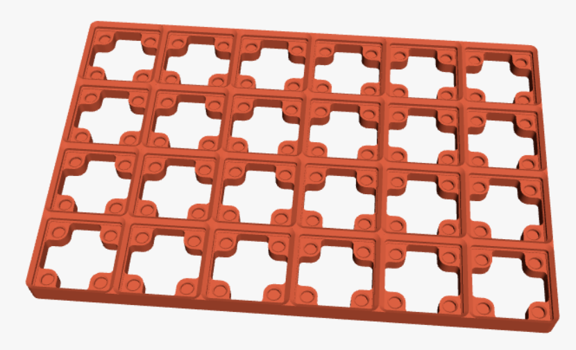 6 by 4 gridfinity baseplate (rebuilt)
