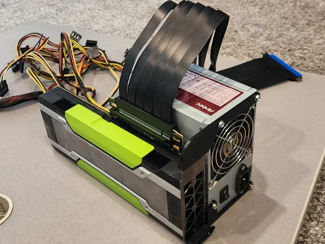 Simple External GPU PSU Bracket (Nvidia Tesla P40 or other GPU)