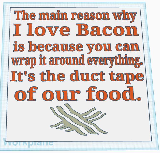 Why I Love Bacon Sign