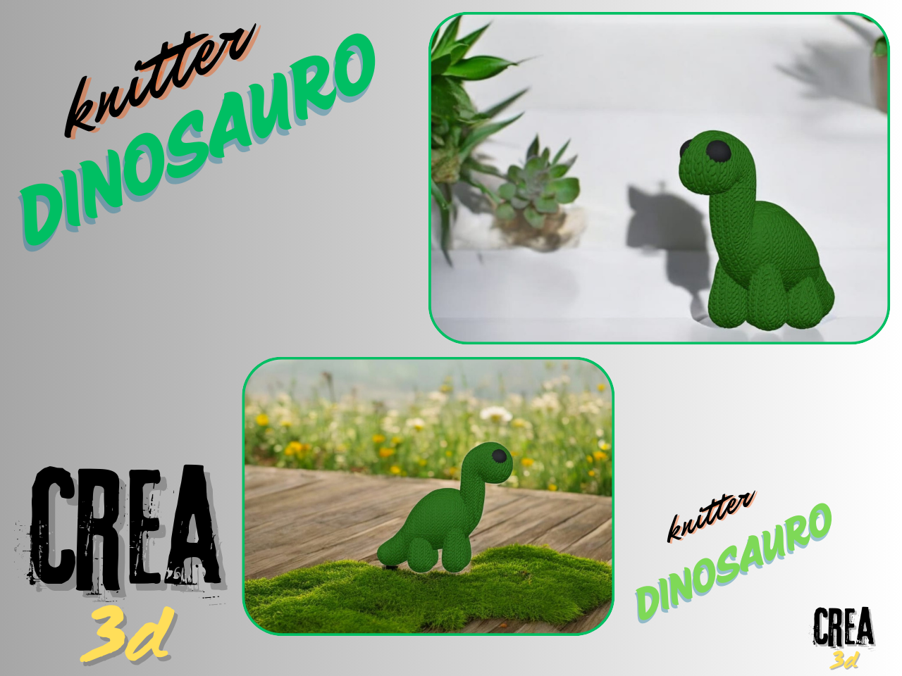 dinosauro knitted