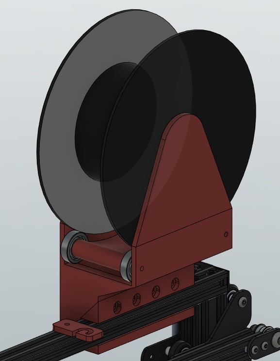 2020 extrusion top mount filament spool holder