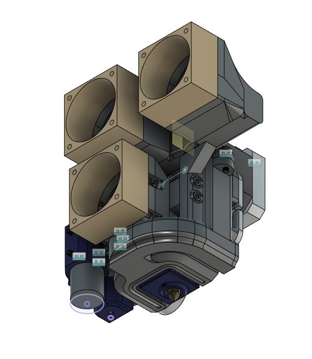 Ender 5 MicroSwiss Direct Drive Fan Duct (Step and Fusion360) — thumbnail 2