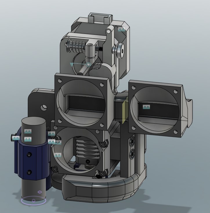Ender 5 MicroSwiss Direct Drive Fan Duct (Step and Fusion360) — thumbnail 4