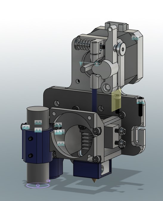 Ender 5 MicroSwiss Direct Drive Fan Duct (Step and Fusion360) — thumbnail 7