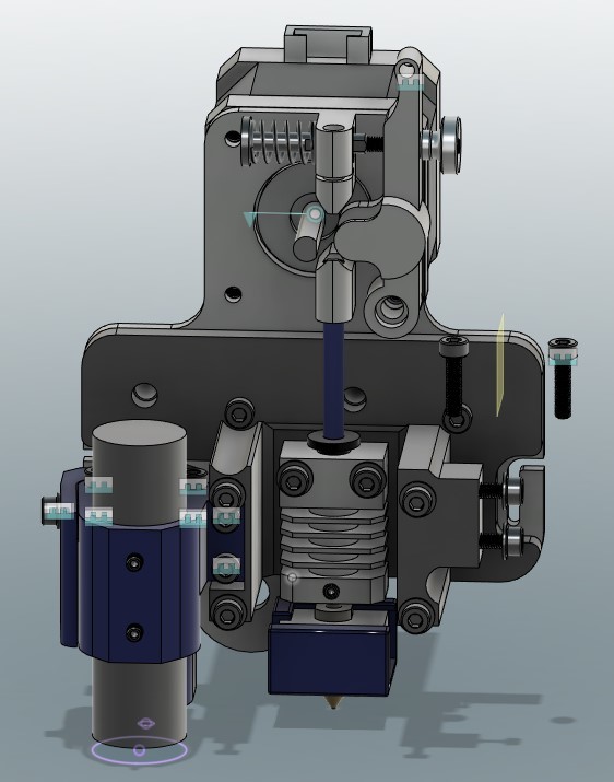 Ender 5 MicroSwiss Direct Drive Fan Duct (Step and Fusion360) — thumbnail 8