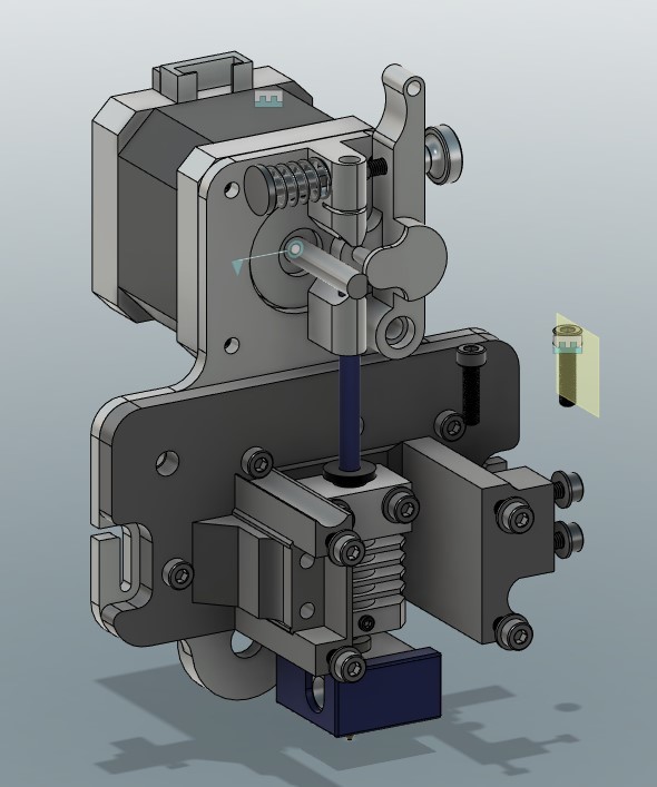 Ender 5 MicroSwiss Direct Drive Fan Duct (Step and Fusion360) — thumbnail 9