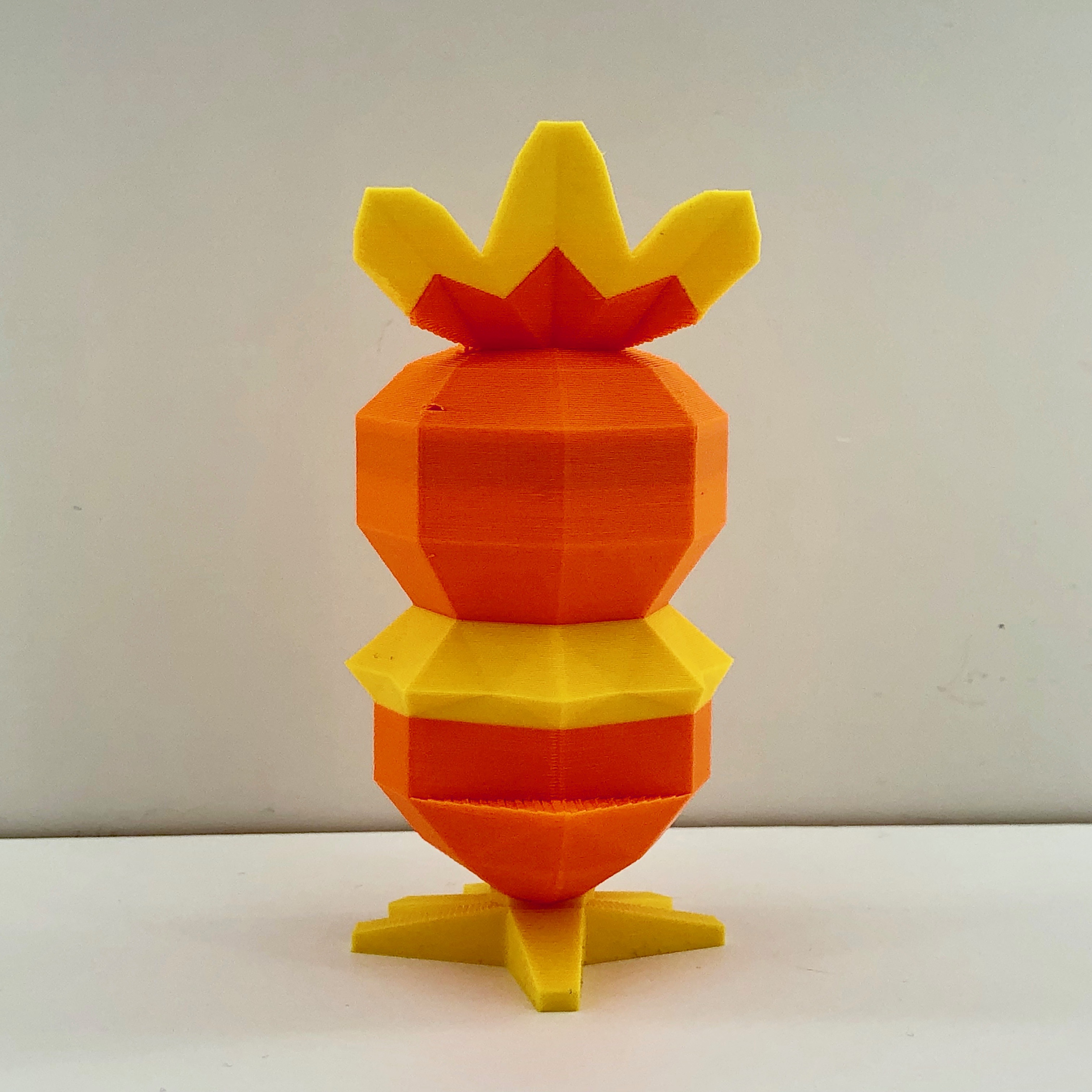 Miniatura 3 do modelo 3D Low Poly Torchic - Single and Multi extruder