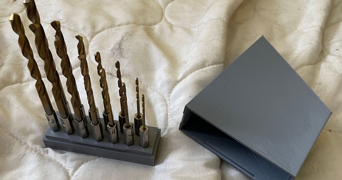 Drill bit Case for Harbor freight Titanium Hex Shank Drill Bit Set, 13