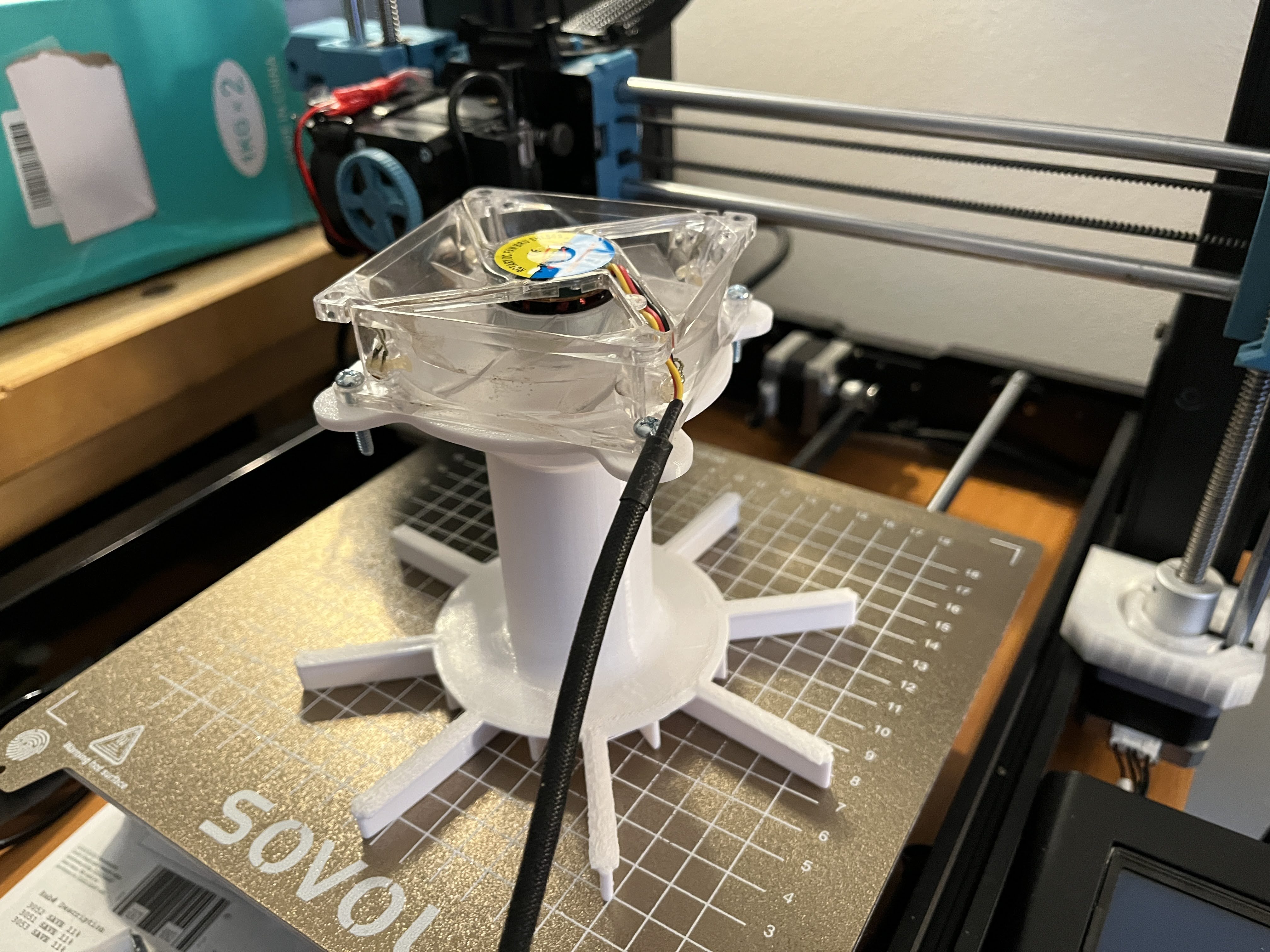 REMIX - DIY Print Bed Filament Dryer (80mm PC case fan)