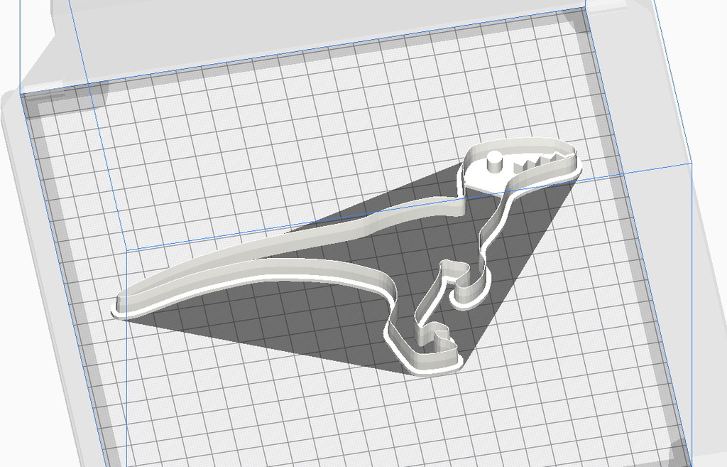 Miniatura 2 do modelo 3D Dinosaur Cookie Cutter