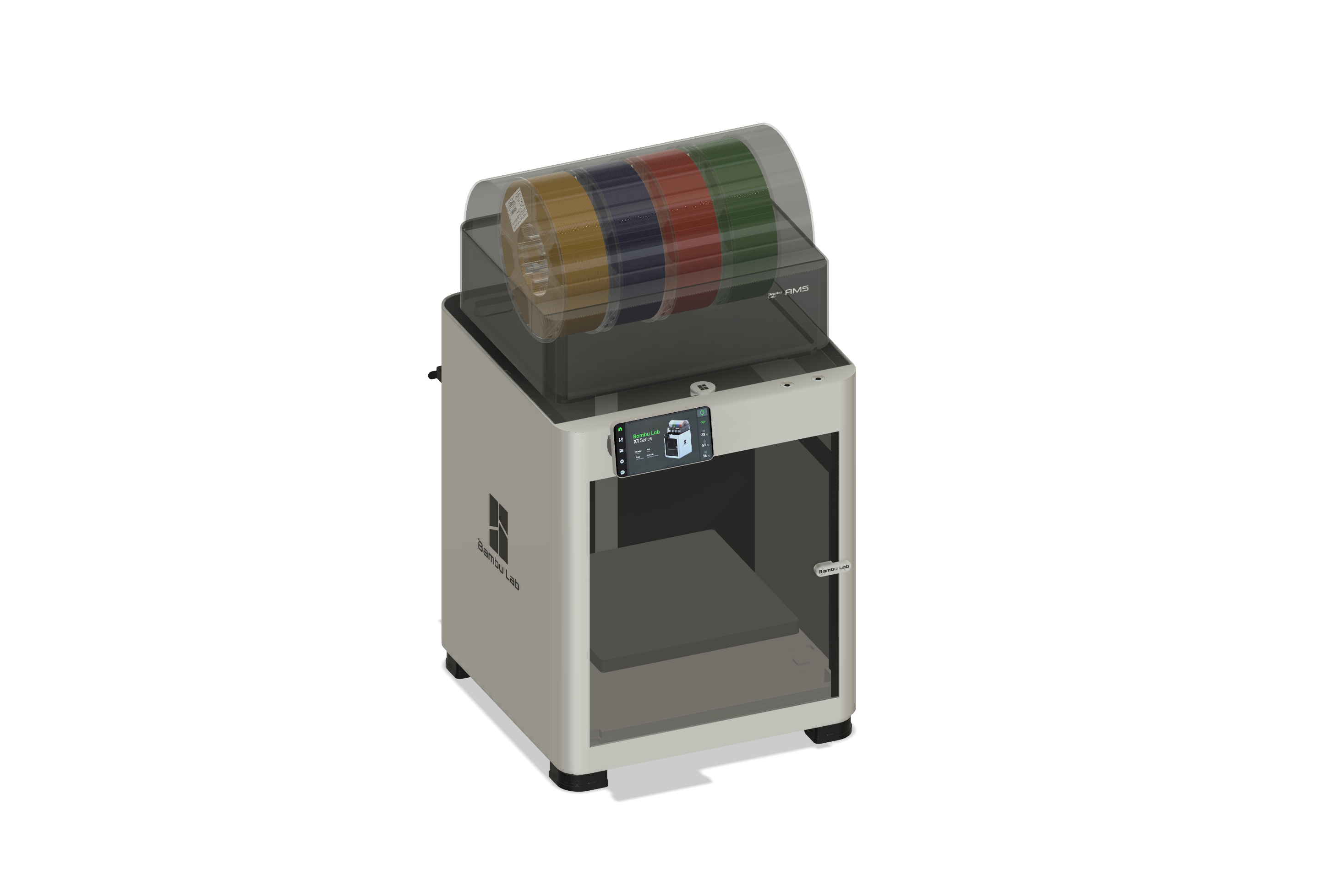Detailed 3D CAD Model of X1C & AMS