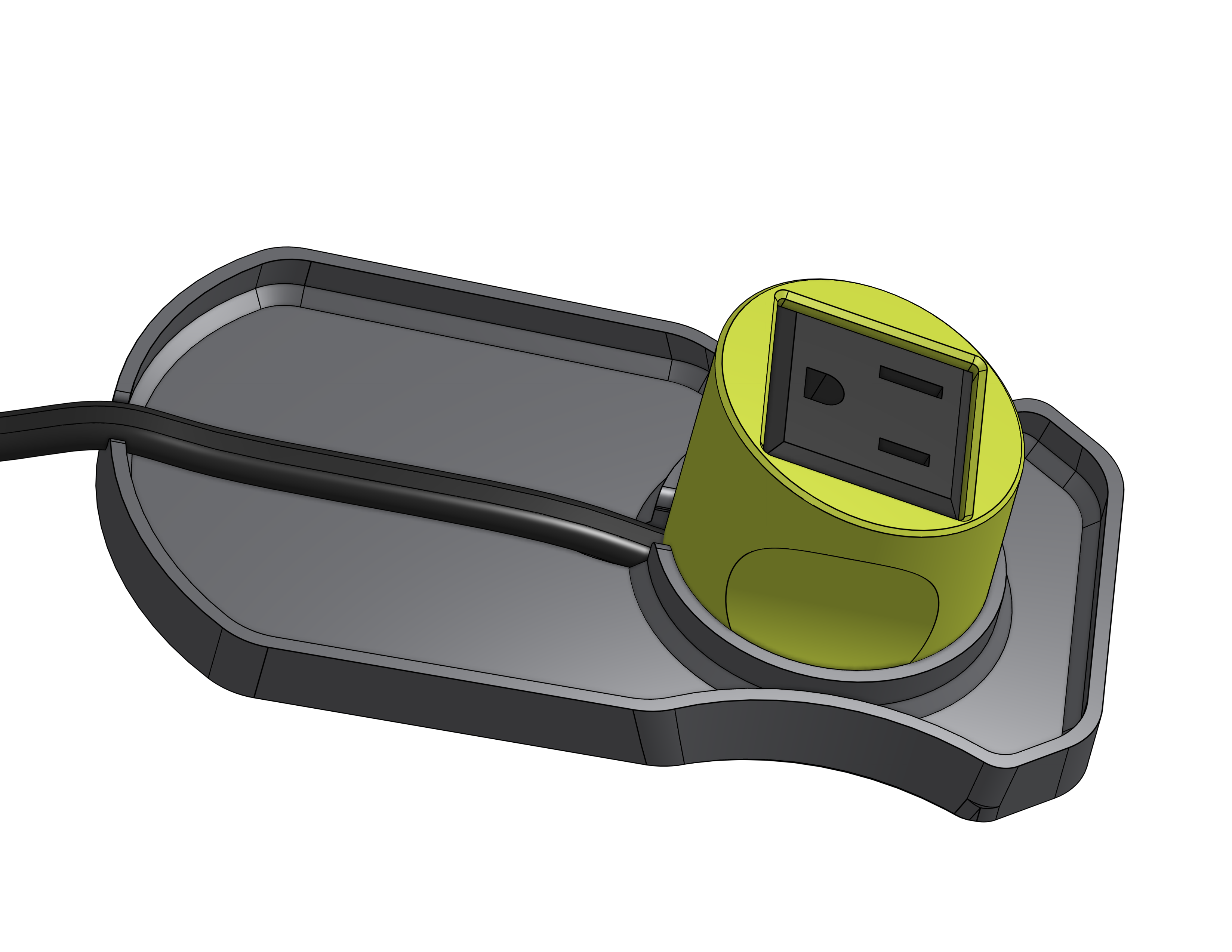 Angled Hybrid Drop Light Plug