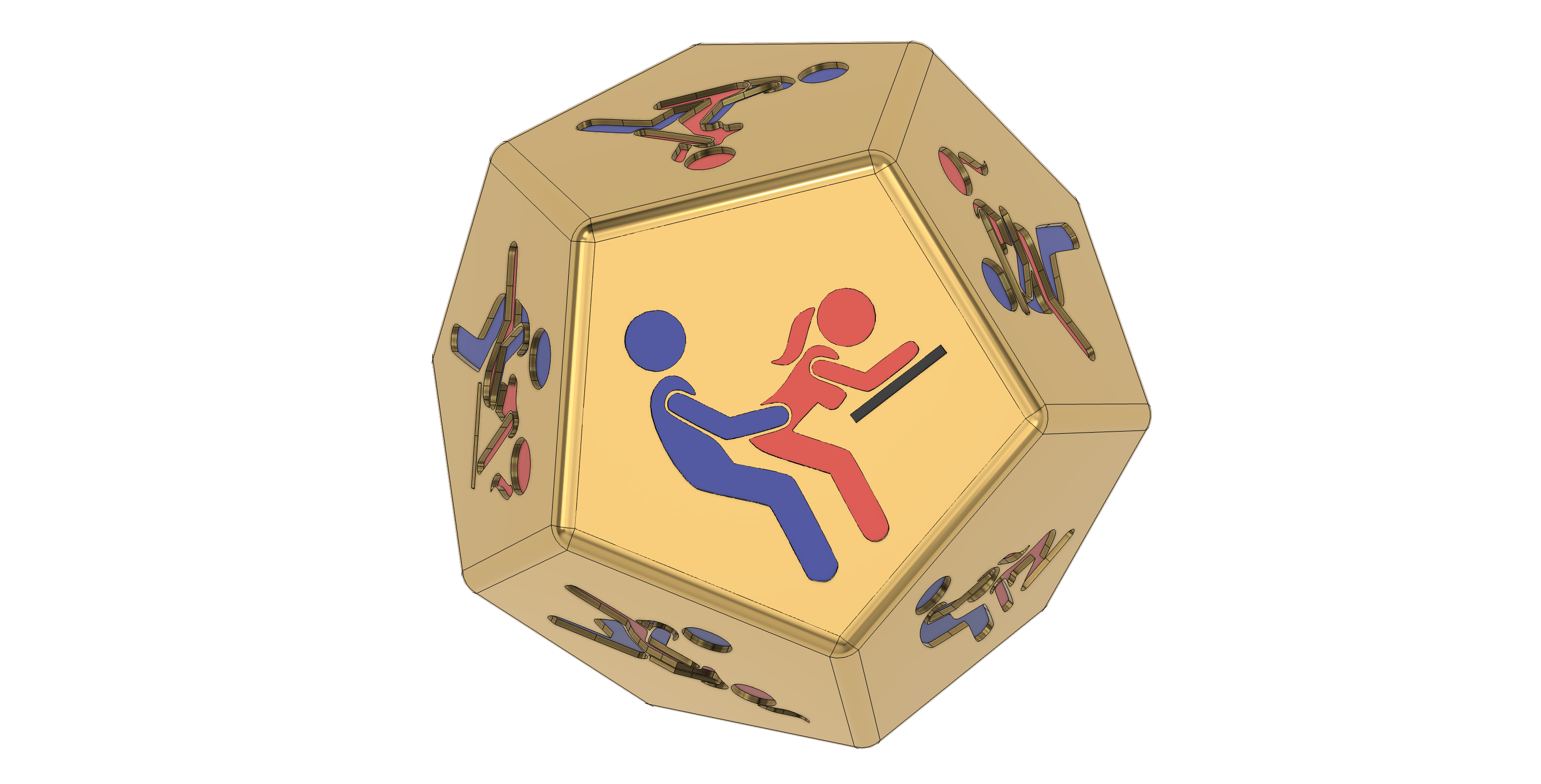 Kamasutra Dice LOVE - dodecahedron