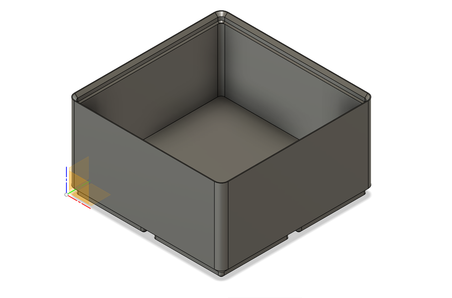 Parametric Gridfinity Stock Bin Fusion360