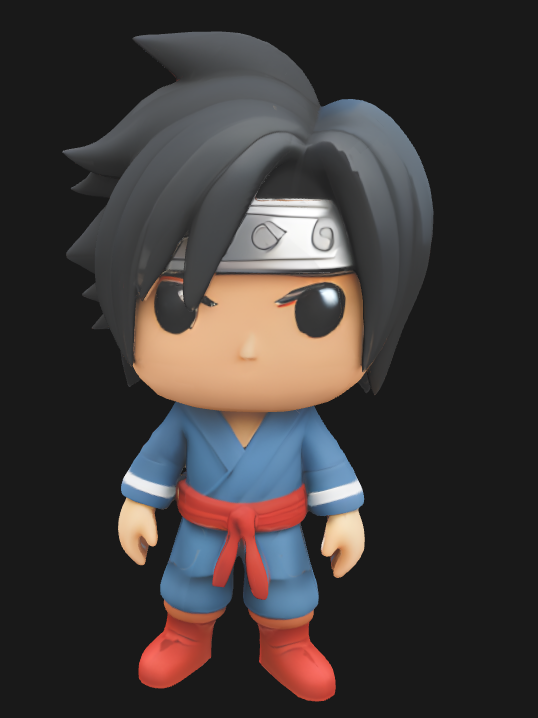 Miniatura 2 do modelo 3D Sasuke Uchiha