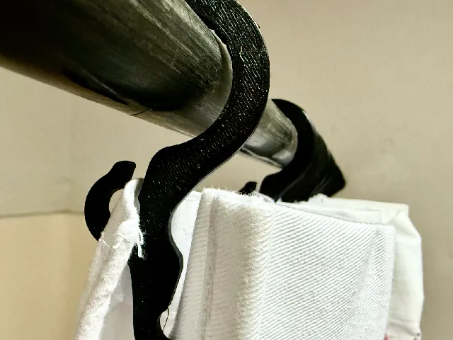 Shower curtain double hook
