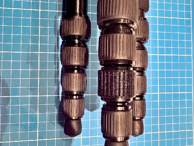 A parametric replacement rubber for tripod twist locks