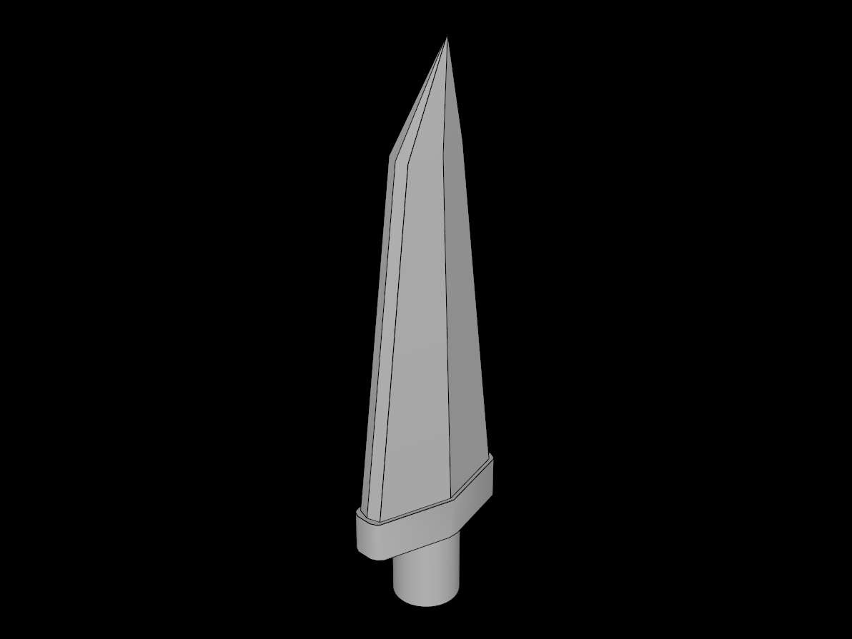 Lego Compatible (64727.dat) 0 Bar  0.5L with Blade 3L