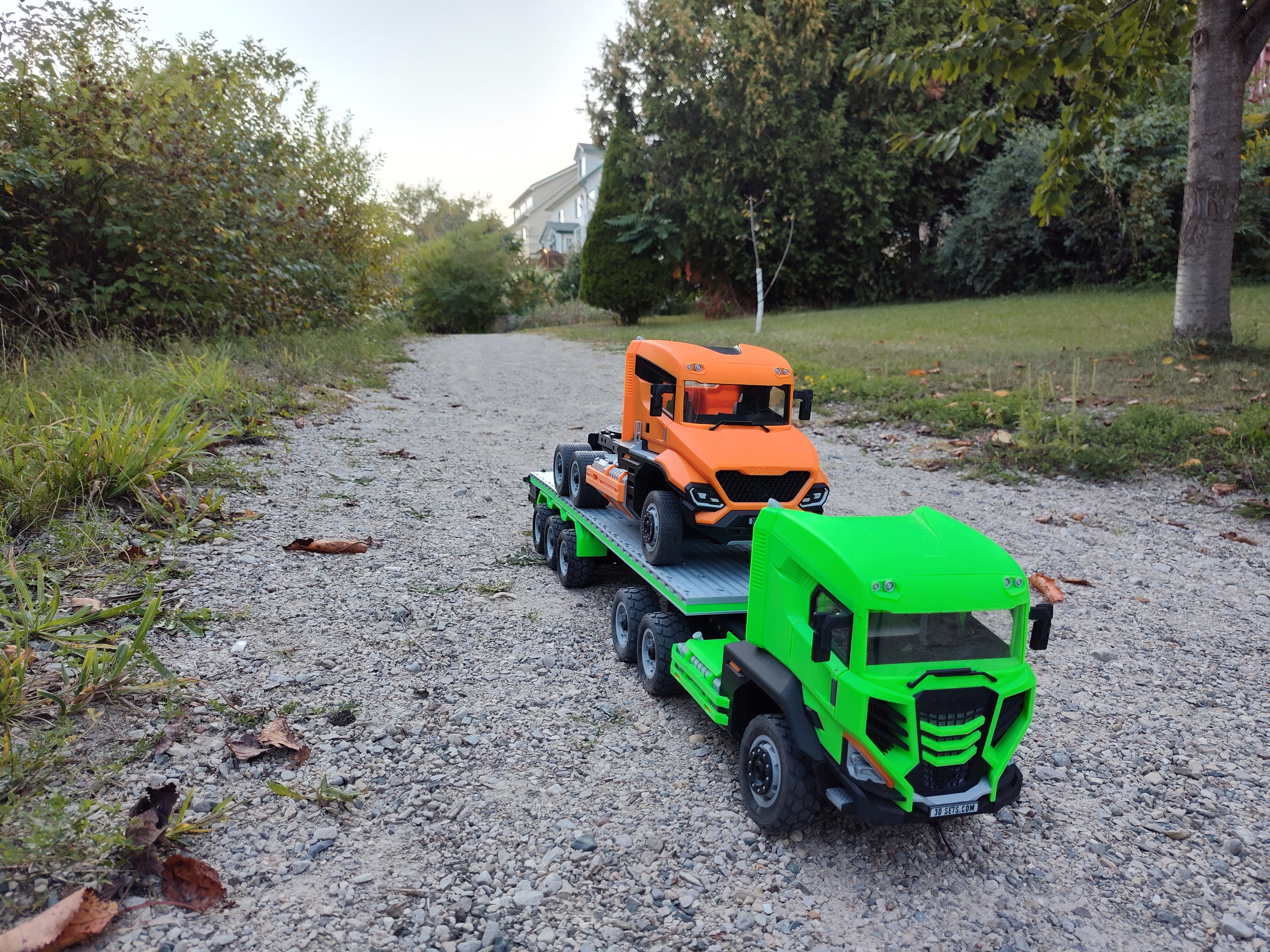 3D Sets 1/16 Scale Semi Flatbed Version