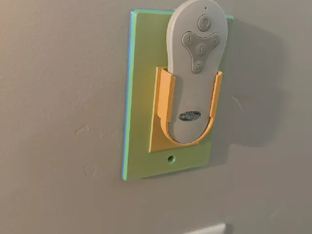 Light Switch Celling Fan Remote Holder (Harbor Breeze Remote)