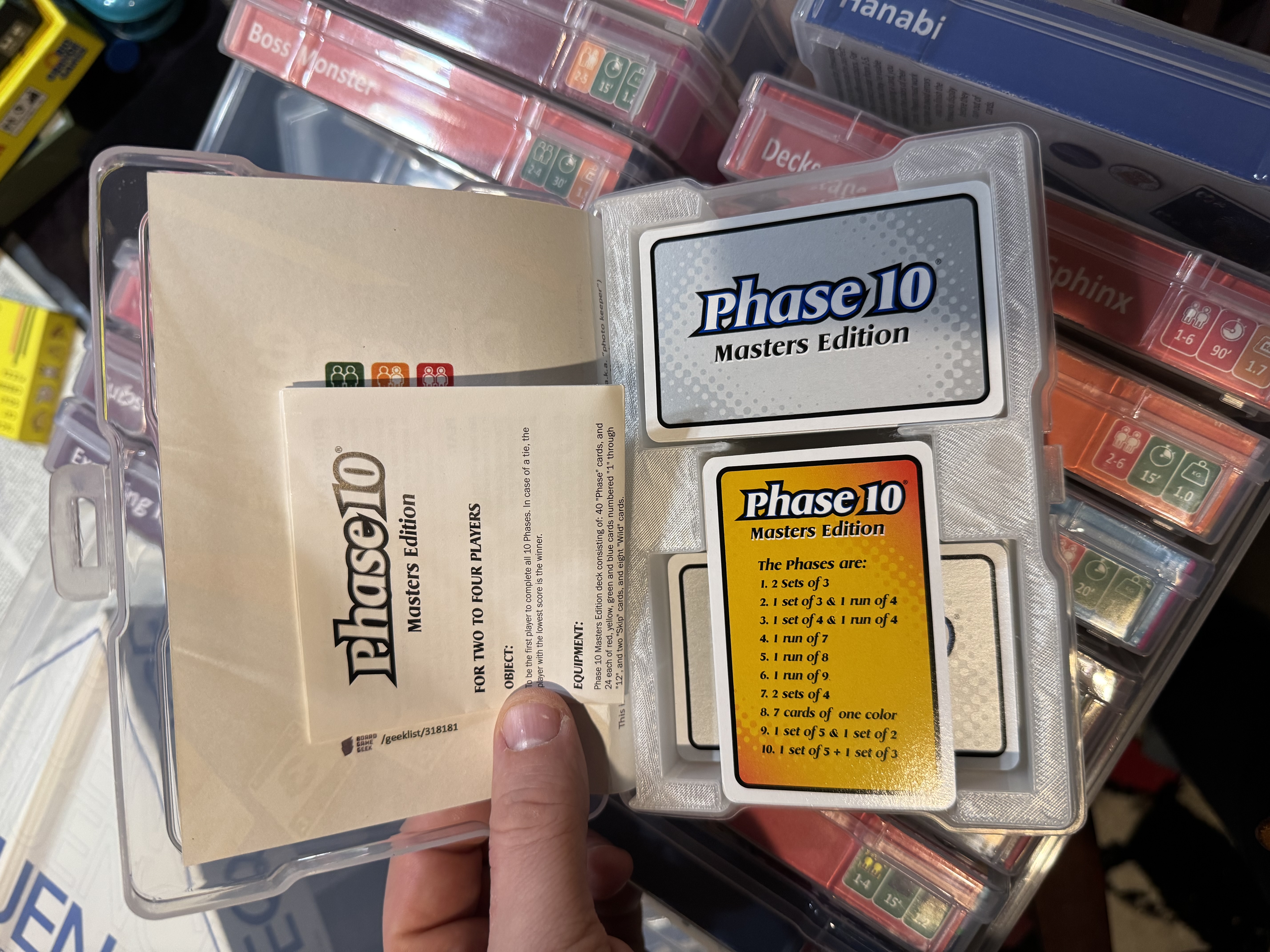 Phase 10 Masters photocaddy insert