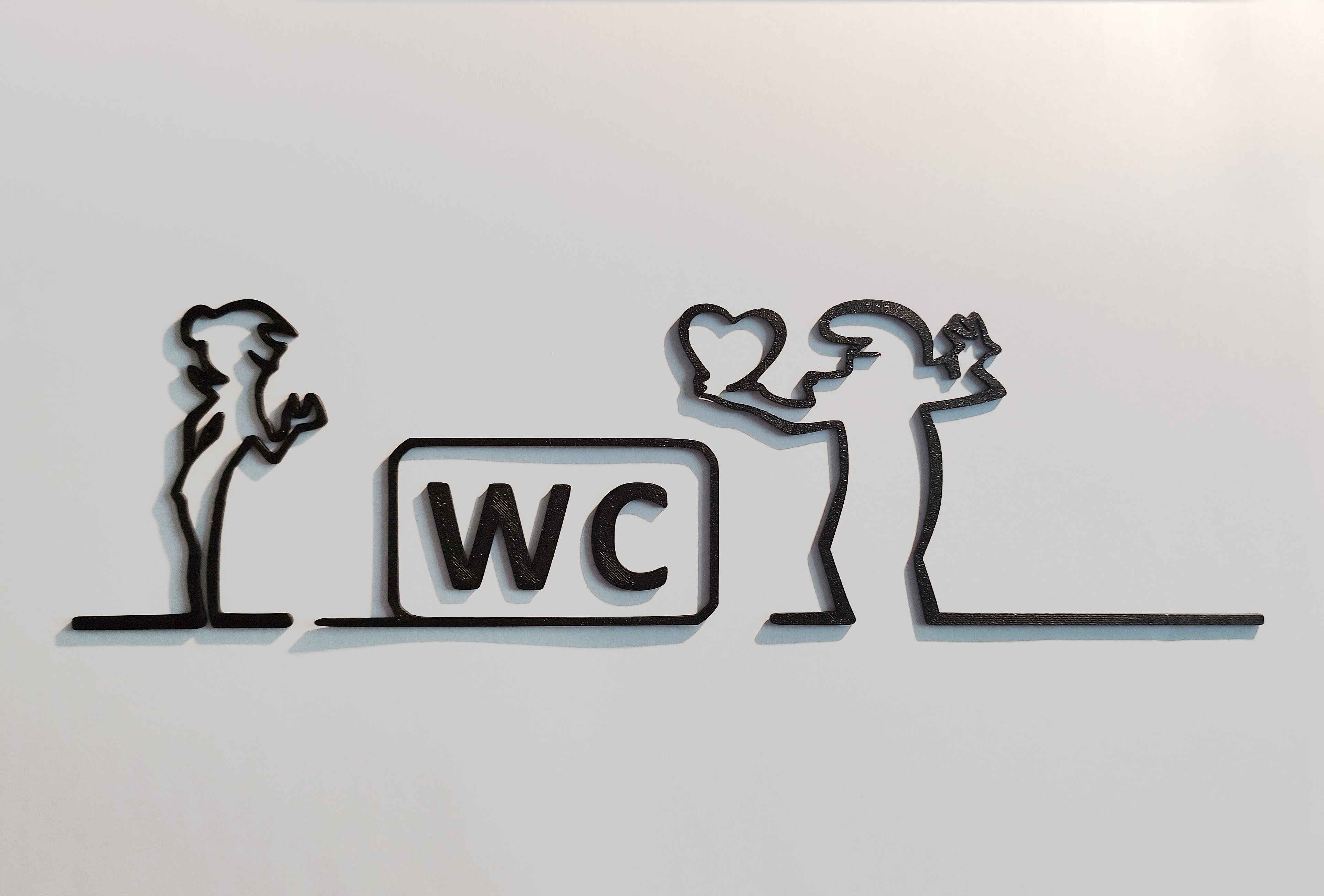 WC door hanger from the iconic cartoon "La Linea" Balum Balum.