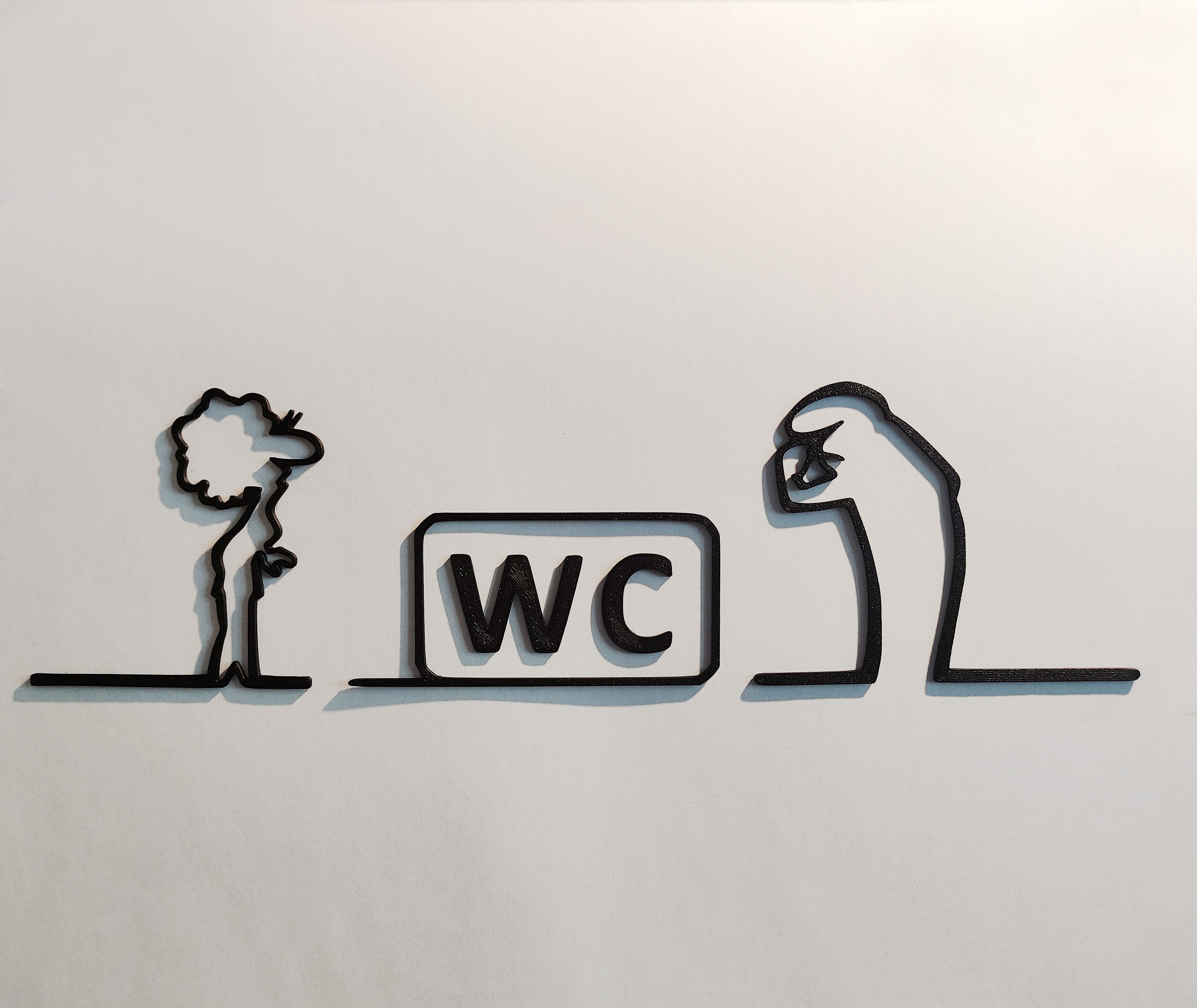 WC door hanger from the iconic cartoon "La Linea" Balum Balum.
