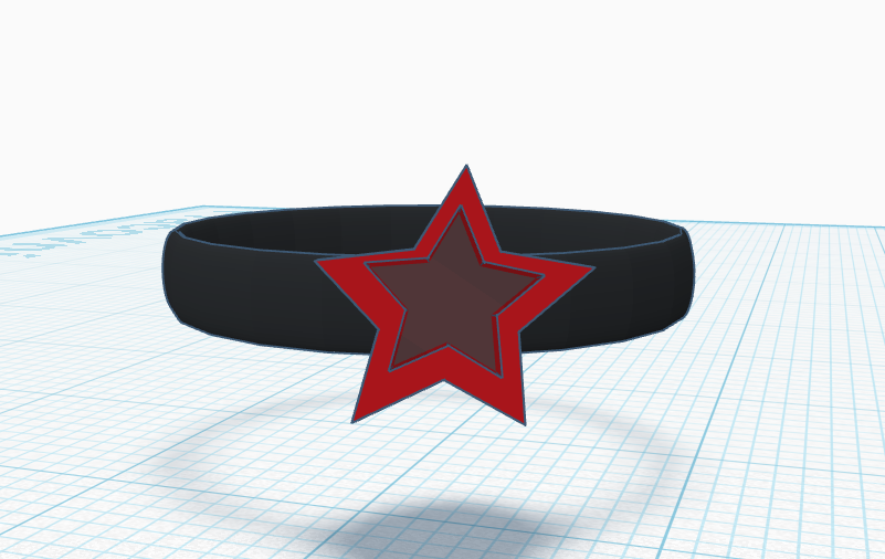 Red star ring
